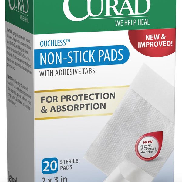 Medline CURAD Sterile Non-Stick Adhesive Pad (CUR47146) - Medical Supply  Group