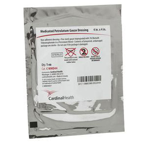 Xeroform Petrolatum Medicated Sterile Gauze Dressing 4" x 4"