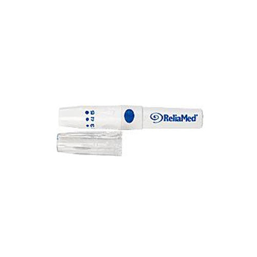 Mini Universal Lancing Device with Adjustable Depth for Finger and  Alternate Site Testing by Reliamed