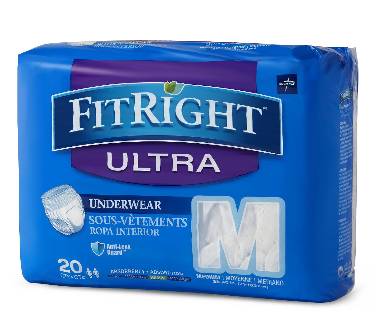 FitRight Ultra Protective Underwear Medium