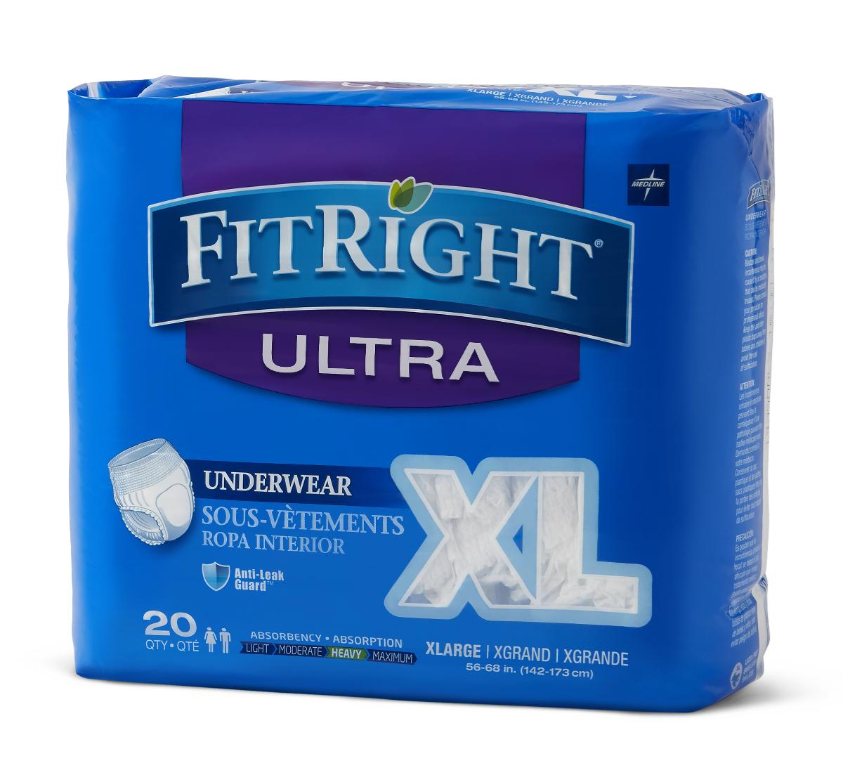 FitRight Ultra Protective Underwear Extra Large