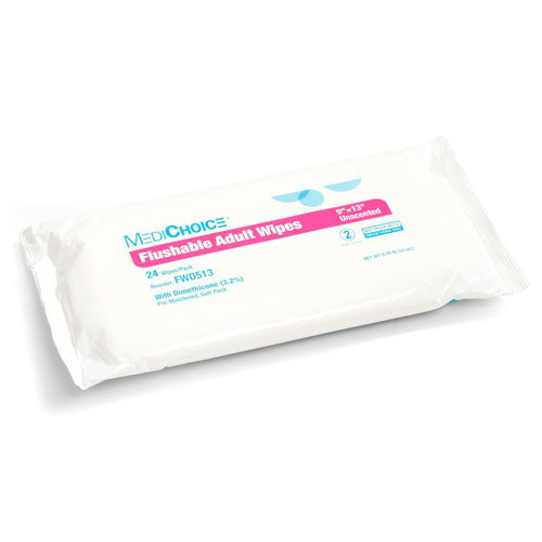 MediChoice Adult Wipes with 3.2% Dimethicone (FWD513)