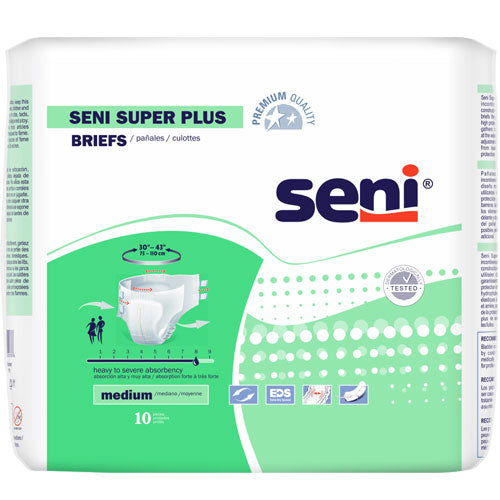 Seni® Plus Super Plus Briefs (Heavy-Severe Absorbency)
