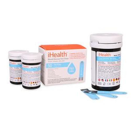 iHealth® Blood Glucose Test Strip, No Code, Blue