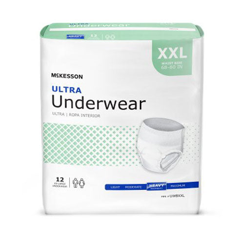 Adult Ultra Heavy Absorbency Underwear By Mckesson Medical