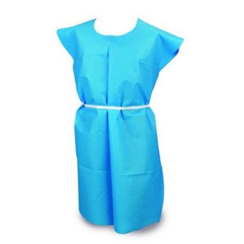 Disposable Short-Sleeved Gown 30 "x 42" Non-Sterile, Blue