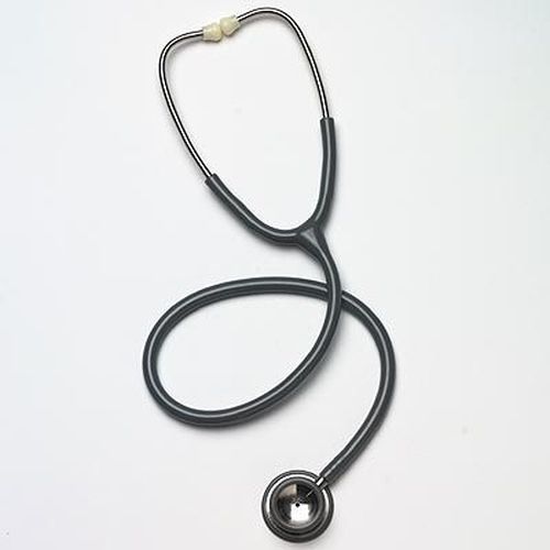 25" Adult Stainless Stethoscope, Black