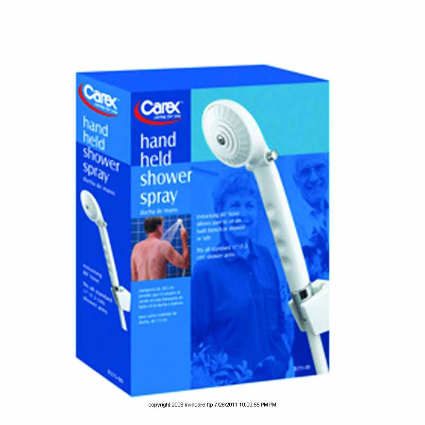 Carex Hand Held Shower Spray with On-off Valve