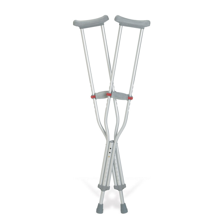 Crutch Aluminum Red-Dot Adult Standard