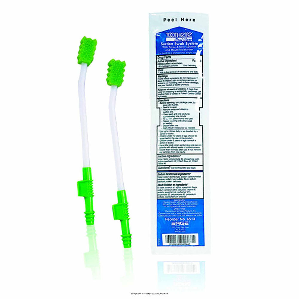 Single Use Suction Swab System with Perox-A-Mint® Solution