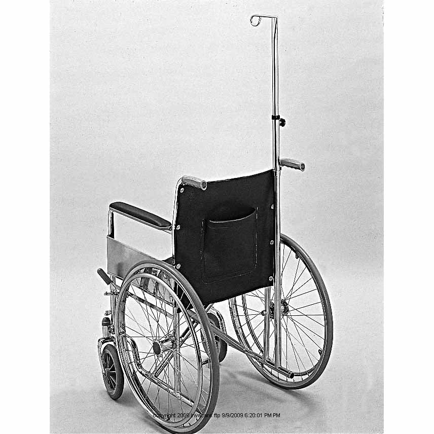 Telescoping Iv Pole For Universal Wheelchair