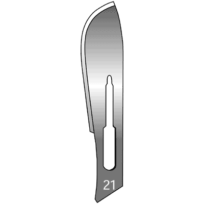 Disposable Carbon Steel Surgical Blades #21 - 06-3021
