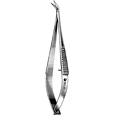 Vannas Scissors Angled To Side Delicate - 64-1958