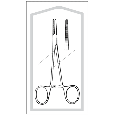 Econo Sterile Halsted Mosquito Forceps 5" - 96-2537