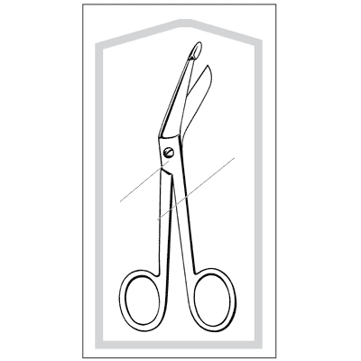 Econo Sterile Lister Bandage Scissors 5 1-2" - 96-2654