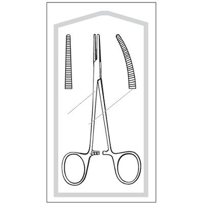Econo Sterile Halsted Mosquito Forceps 5" - 96-2658