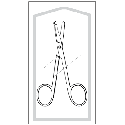 Econo Sterile Littauer Stitch Scissors 5 1-2" - 96-2662