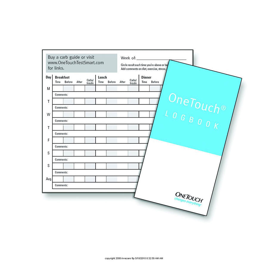 Logbook for Diabetics - Lifescan