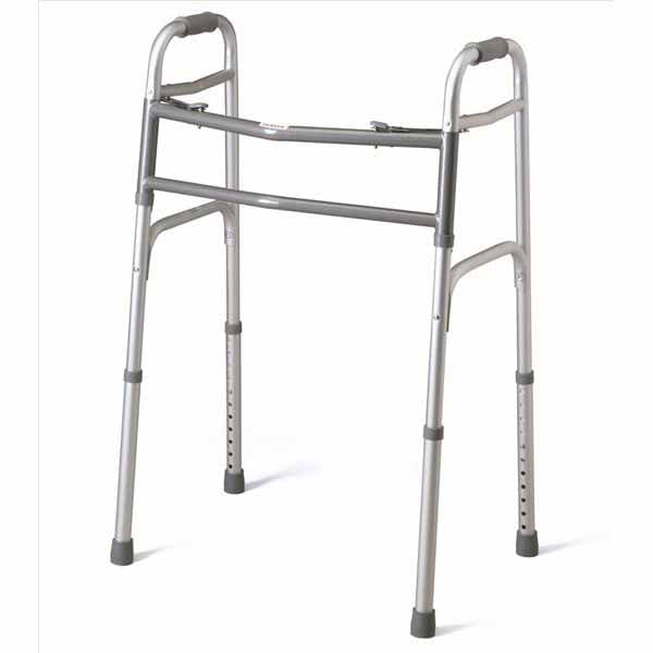Bariatric Two-Button Folding Walker Extra Wide