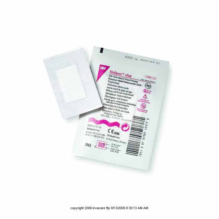 3M™ Medipore™ Soft  Pad Cloth Adhesive Wound Dressings