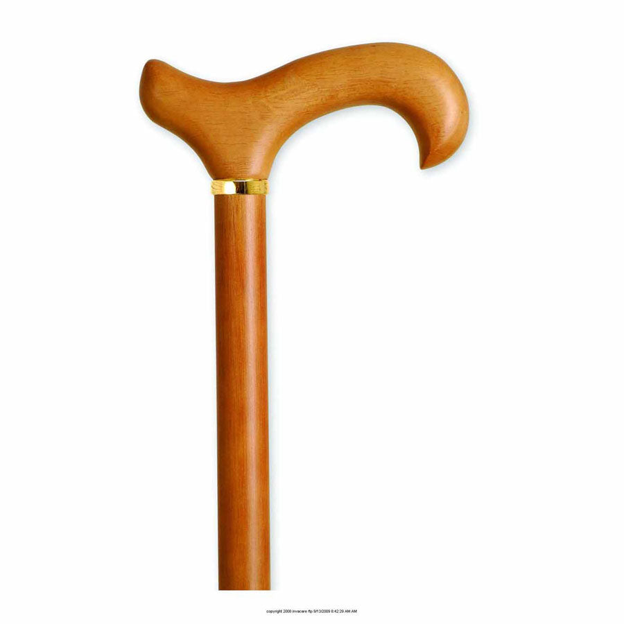 Derby Cane With Collar Natural Stain