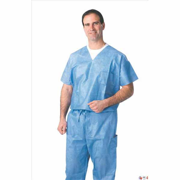 Medline Disposable V-Neck Scrub Top, M (NON27202M)