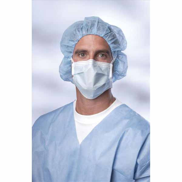 Medline Standard Surgical Masks with Shield, Blue (NON27420)