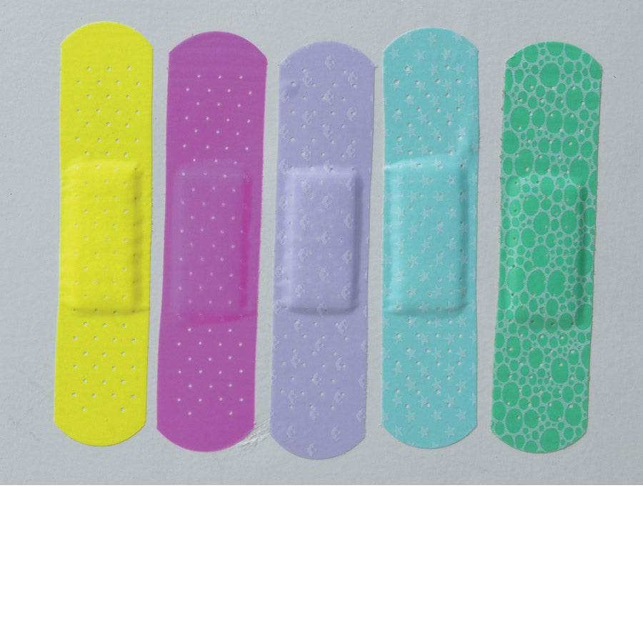 Bandage Adhesive Plastic Neon 3-4X3 Latex free