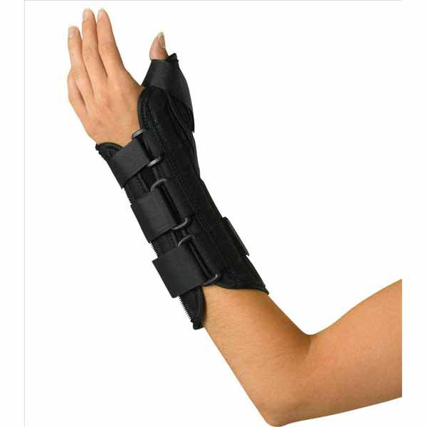 Medline Wrist and Forearm Splint with Abducted Thumb, Medium (ORT18210LM)