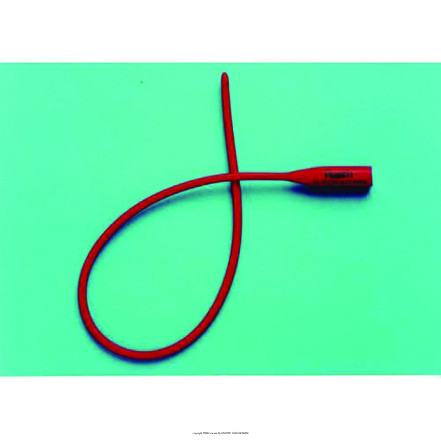 Robinson-Nelaton Straight Red Rubber Catheter - STERILE