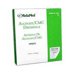 Alginate-CMC Dressings, 4" x 4" Pads, Sterile by Reliamed