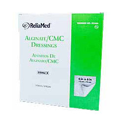 Alginate-CMC Dressings, 6" x 6" Pads, Sterile by Reliamed