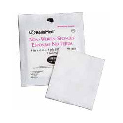 Non-Woven Dressing-Sponge, Sterile, 4" x 4" by Reliamed
