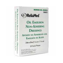 non adherent wound dressing Oil Emulsion Non-Adherent Wound Dressing, 3" x 3", Sterile, by Cardinal Health C-WNM33