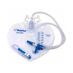 Premium Drainage Bag Vented With Double Hanger, Sample Port, 2000mL by Reliamed