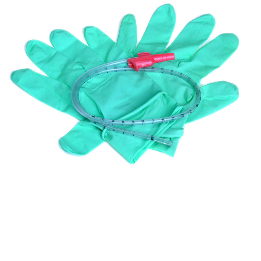 Tray Catheter Suction 14 Fr Latex Gloves