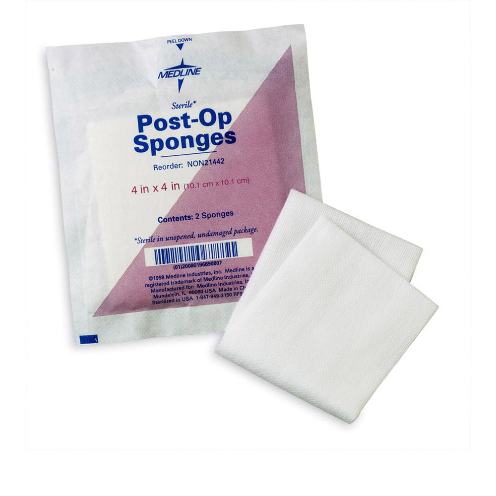 Gauze Sponge Post-Op 4X3 Sterile Latex free 2-Pk
