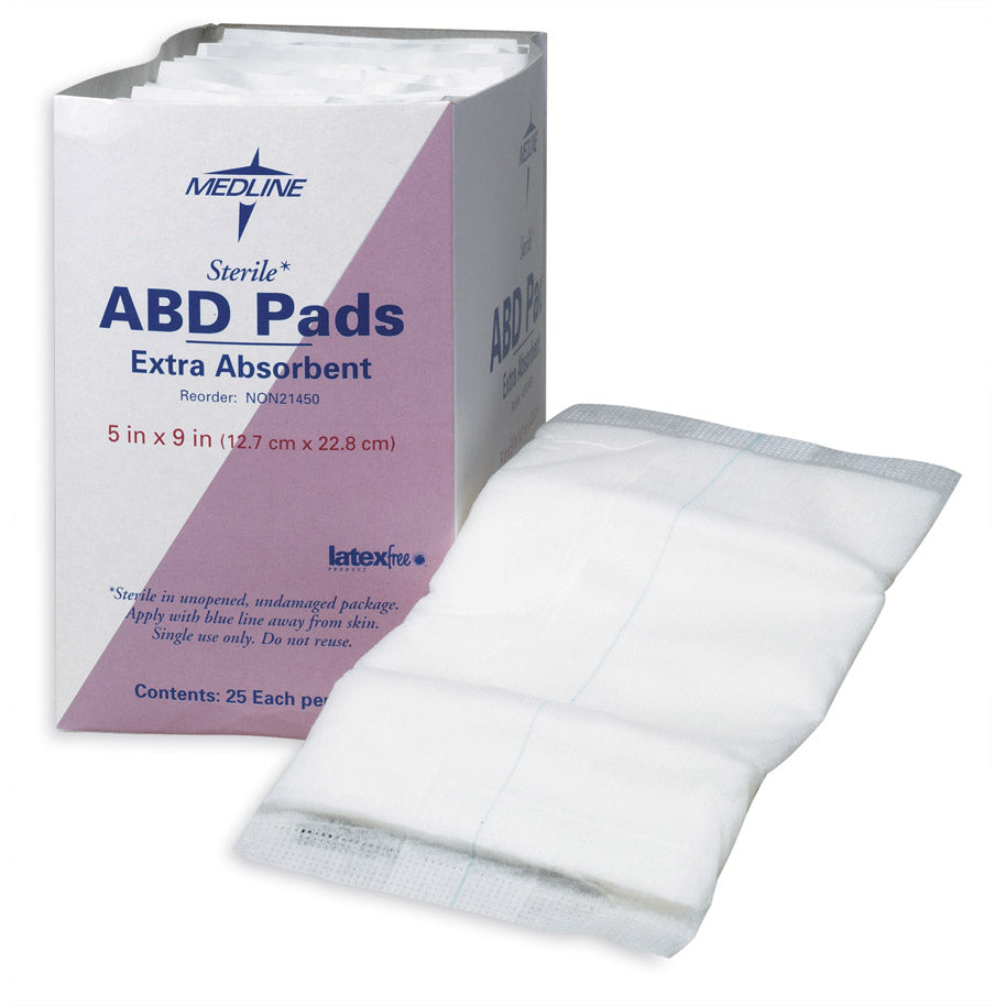 Pad Abdominal 5X9 Non-Sterile Latex free