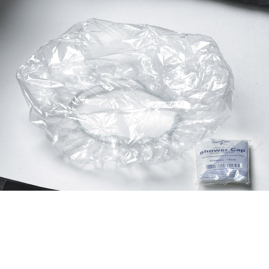 Cap Shower Plastic Clear Single-Use 500Cs